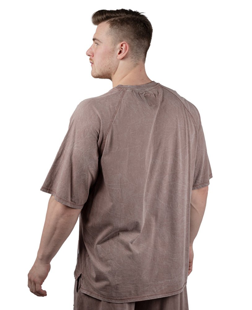 Oversize T-Shirts Stonewashed Pique Jersey - Legal Power