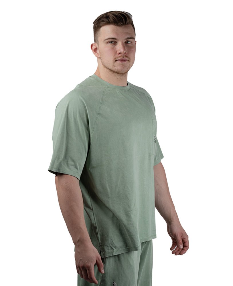 Oversize T-Shirts Stonewashed Pique Jersey - Legal Power