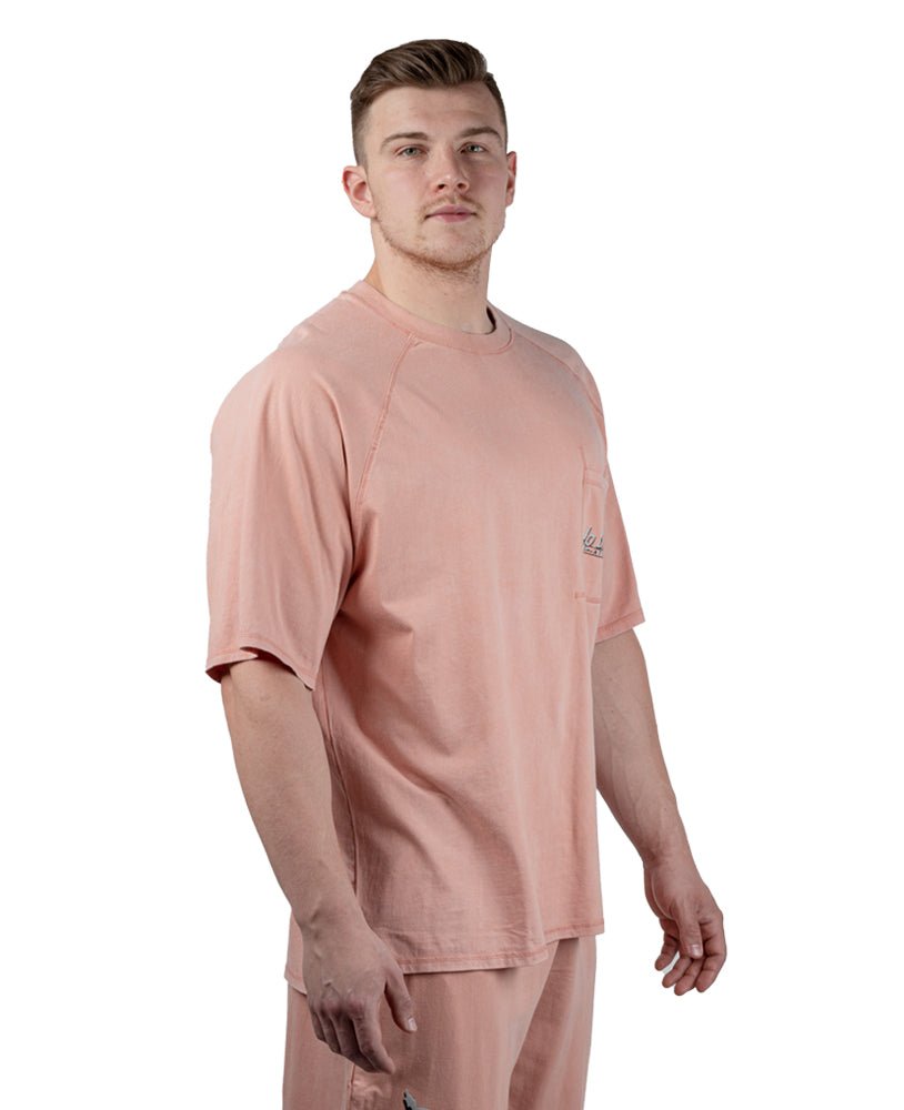 Oversize T-Shirts Stonewashed Pique Jersey - Legal Power