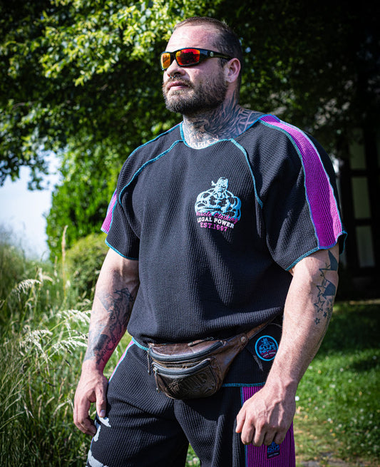 Raglan Retro Muscle Clothing Boston